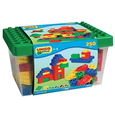 Image of Unico Plus 8525 Box of Building Blocks (250 Pieces)