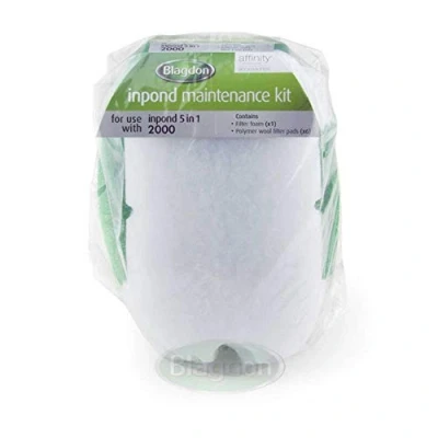 Image of Blagdon Inpond 5 In 1 2000 Maintenance Kit, Replacement Filter Foam And Polymer Wool Pad To Fit The