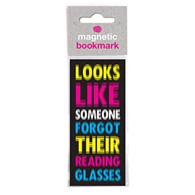 Image of Brainbox Candy Funny &#039;Reading Glasses&#039; Magnetic Bookmark Perfect Little Birthday Gift for Him Her Friends Book Lovers Bookworms Stocking Fillers