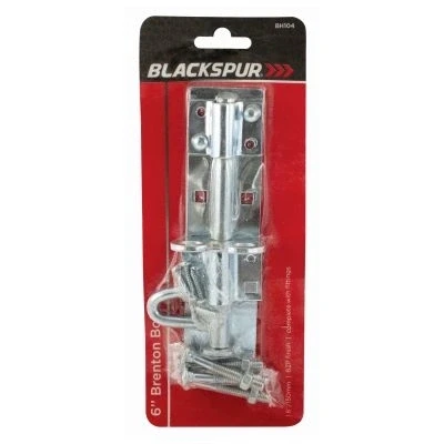 Image of Zinc 152mm Steel Brenton Gate Bolt By Blackspur