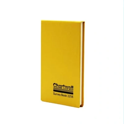 Image of Exacompta Ref 2256Z Chartwell Casebound Field Survey Book 106 x 165mm in Size, Excellent Strength When Wet, Ideal for Use Outside, Graph With 2 Lines, Yellow