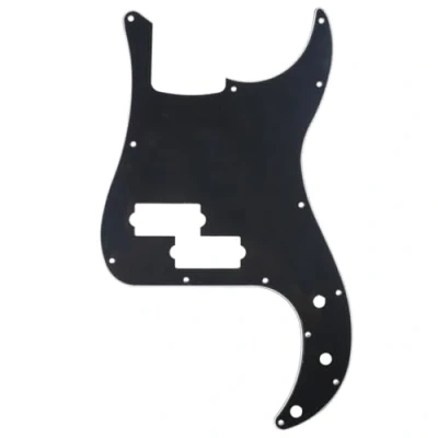 Image of Musiclily 13 Hole P Bass Pickguard for Fender American/Mexican Standard Precision Bass,3Ply Black