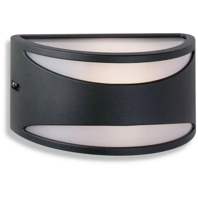 Image of Meridian 1 Light Wall 60W Black IP65, E27
