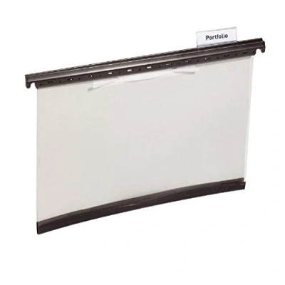 Image of Durable 256510 Suspension Folder for Hole Punched Documents Pack of 25 Grey with Transparent Front Section