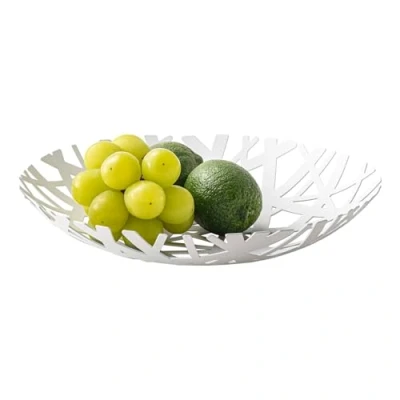Image of Yamazaki Fruit Bowl, Metal, White, One Size