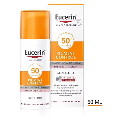 Image of Eucerin Sun Protection Face Pigment Control SPF50+ Fluid for All Skin Types, 50ml
