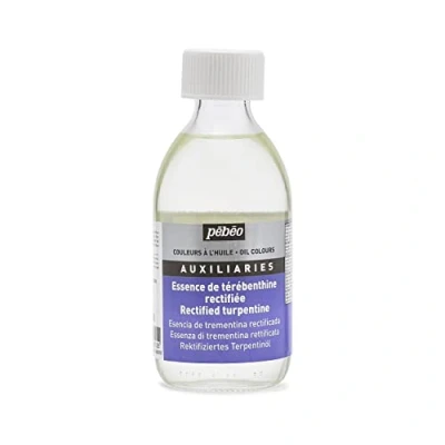 Image of Pebeo 650302 245 ml Rectified Turpentine, Transparent