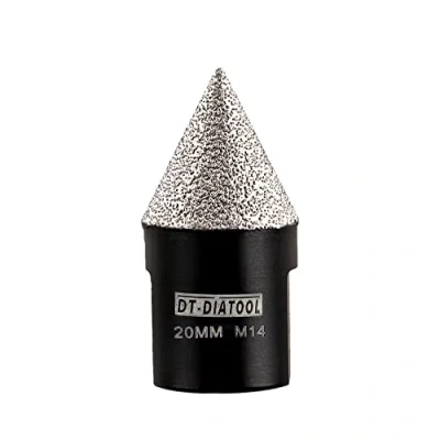 Image of DT DIATOOL Diamond Beveling Chamfer Bits Countersink Drill Bit 20mm for Enlarging Trimming Shaping Existing Holes of Granite Marble Porcelain Tiles