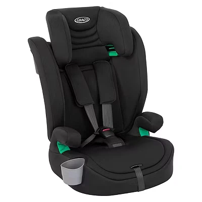 Image of Graco Eldura R129 Harness Booster (76 145cm 15 months to approx. 12 Years). mode from 4 yrs 105cm), Highback 3.5 (105 145cm), Midnight