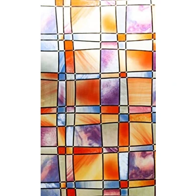 Image of Fablon 67.5 cm x 2 m Roll Barcelona Self Adhesive Window Film, Orange