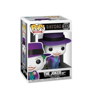 Image of Funko POP! Heroes: DC Batman 1989 the Joker With Hat 1/6 Odds for Rare Chase Variant Comics Collectable Vinyl Figure Gift Idea Official Merchandise Toys Kids &amp; Adults