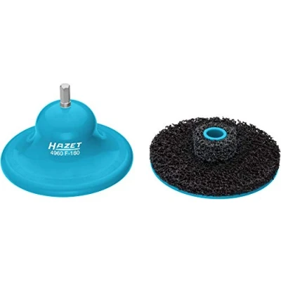 Image of Set di smerigliatrici per mozzi ruota HAZET 4960F 160/2, utensili in 2 pezzi, pulizia ottimale Della superficie contatto dell&#039;interno dei cerchioni Delle auto, 500 Giri/min, 160 mm&quot;