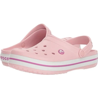 Image of Crocs Unisex Crocband Clogs, Pearl Pink Wild Orchid, 3 UK Men/ 4 Women