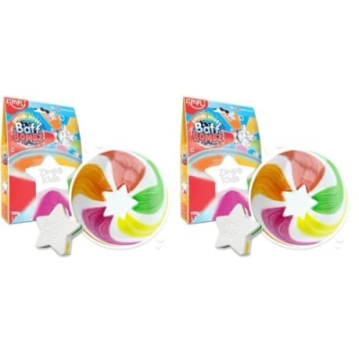 Image of Large Star Bath Bomb from Zimpli Kids, Magically Creates Rainbow Special Effect, Birthday Gifts for Children, Toddlers, Boys &amp; Girls, Moisturising Fun Toy, Vegan Friendly Cruelty Free