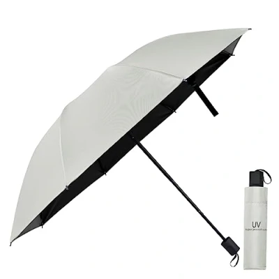 Image of Vicloon Windproof Travel Umbrella, UV Blocked Compact, Light, Strong and Portable Wind Resistant, Folding Backpack Umbrella for Rain Men Women