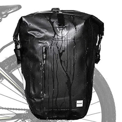 Image of Rhinowalk Bike Bag Waterproof Pannier 25L for Bicycle Cargo Rack Saddle Shoulder Laptop Professional Cycling Accessories
