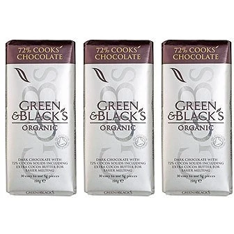 Image of (3 PACK) Green &amp; Blacks Organic DARK Cooking Chocolate 150g 3 PACK BUNDLE
