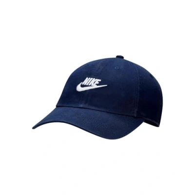 Image of NIKE FB5368 410 U NK Club Cap CB FUT WSH L Hat Unisex Adult Midnight Navy/White Size L/XL