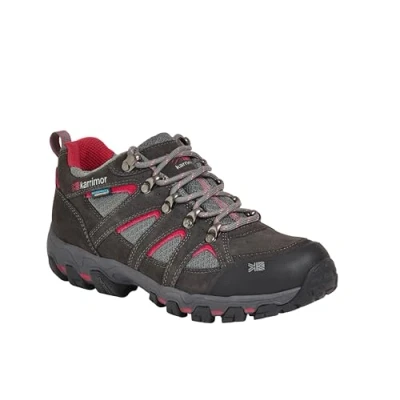 Image of Karrimor Women&#039;s Bodmin 5 Ladies Weathertite Low Rise Hiking Boots, Grey Dark Grey, 7 UK