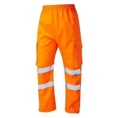 Image of Leo Workwear Appledore ISO 20471 Class 1 Cargo Overtrouser Orange (Large)