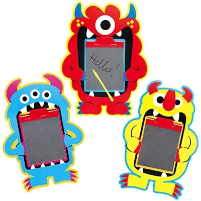 Image of Baker Ross AX603 Monster Bunch Magic Slates Pack of 12, Scratch Drawing Boards for Kids Party Bags and Small Toys Children, AX293,