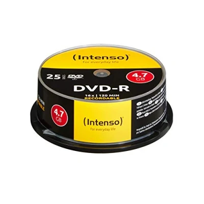Image of Intenso 4101154 DVD R 16x 25 Pack Cakebox