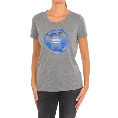 Image of North Sails Womenss short sleeve t shirt 9024340 Grey Size Large