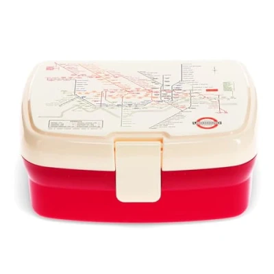 Image of Rex London Lunch Box with Tray TfL Heritage Tube map