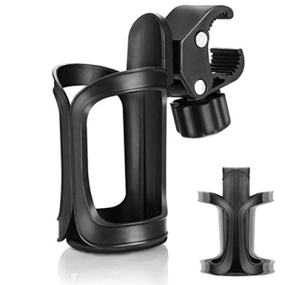 Image of AumoToo Bike Cup Holder, 360 Degrees Rotation Drink Water Bottle Cages Stroller Holders for Bicycles, Mountain Bikes, Baby Strollers and Wheelchair