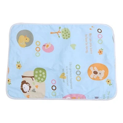 Image of Baby Crib Mattress Pad Infant Waterproof Cotton Urine Mat Cover Diapering Sheet Protector Reusable Incontinence Bed Pads Washable Underpads (#A)
