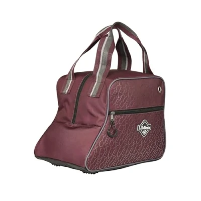 Image of LeMieux Elite Pro Short Boot Bag Waterproof Denier Outer Comfort Grip Handle Burgundy