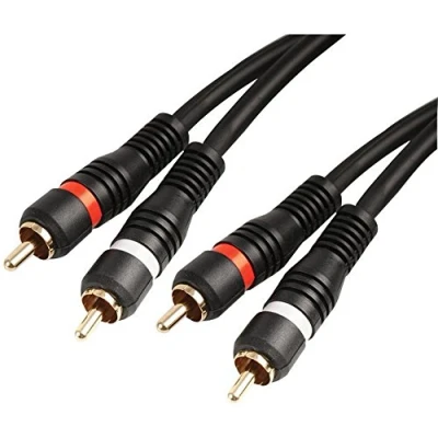 Image of Pro Signal PSG00279 2x Phono (RCA) Male to Lead, 2m, Blue