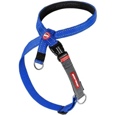 Image of EZYDOG Crosscheck Training Harness Anti Pull Harness, Dog for Small, Medium and Large Dogs, Accessories, Reflective, Adjustable Size (M, Blue)