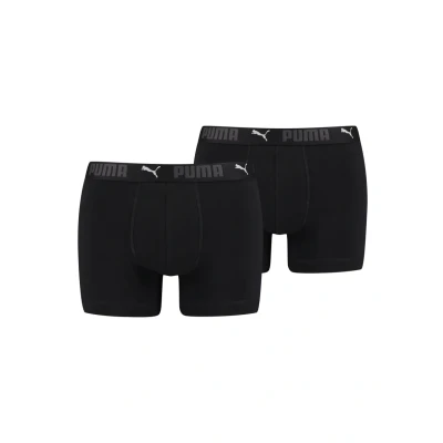 Image of PUMA Men&#039;s Sport Cotton Boxer Shorts, Black, S (Pack of 2)