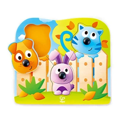Image of Hape E1309 Big Nose Pet Puzzle Wooden Educational Toy, ND