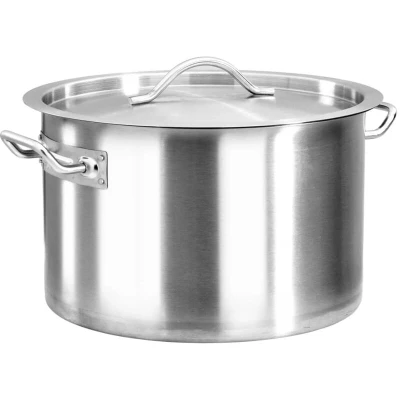 Image of vidaXL Stock Pot 24 L 36x24 cm Stainless Steel