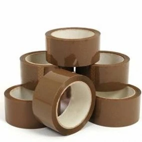 Image of 6 x Pro Plast Branded ® Extra Wide 3&quot; Brown Packing Parcel Tape 72mm 66M