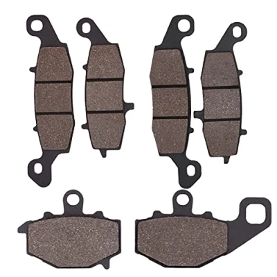 Image of Cyleto Front and Rear Brake Pads for Kawasaki KLE650 KLE 650 Versys 2007 2014 ER 6f EX 2006 2011 ZR 750 2004 2005