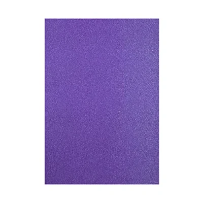 Image of Florence Glitter Cardstock Coloured Card A4 Purple 5 Sheets of Craft Paper Scrapbook for Making and Other Crafts 250 GSM