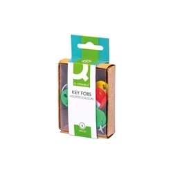 Image of Q Connect Key Fobs 6 Assorted (10 Pack) KF02036Q