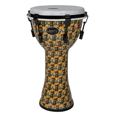 Image of GEWA Djembé Liberty Series Mechanically Tuned 12&quot; Abstract Kente