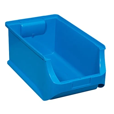 Image of Allit 456212 Size 4 Storage Bin, Blue, 355 x 205 150 mm