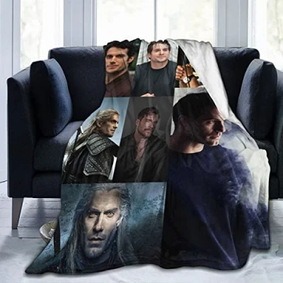 Image of YINGD Flannel Blanket Henry Actor Bat Cavill Bedding Fleece Soft Thow Blankets Air Conditioning For Sofa Couch Living Room Bedroom