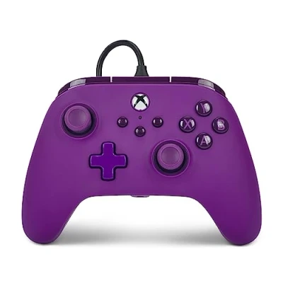 Image of PowerA Advantage Wired Controller for Xbox Series XS Royal Purple, with Detachable 10ft USB C Cable, Mappable Buttons, Trigger Locks and Rumble Motors, Officially Licensed