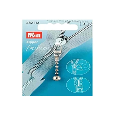 Image of Prym Fashion Ball Chain Zipper Puller Silver col