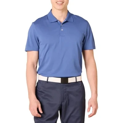Image of Amazon Essentials Men&#039;s Slim Fit Quick Dry Golf Polo Shirt, Blue, S