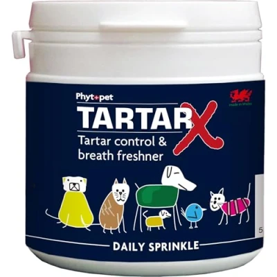 Image of Phytopet TartarX 100g Natural Dental Care &amp; Oral Health Supplement Plaque Removal Tartar Control, Freshens Breath For Dogs, Cats, Small Mammals