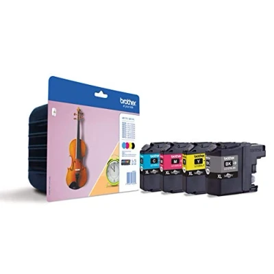 Image of Brother LC 125XLC /LC 125XLM/LC 125XLY/LC 127XLBK Inkjet Cartridges, Multi Pack, High Yield, Cyan, Magenta, Yellow and Black, Genuine Supplies