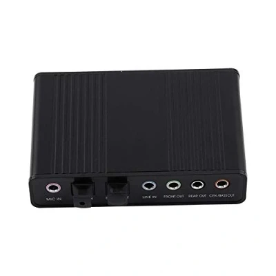 Image of USB 5.1 Audio Sound Card, Adapter 6 Channel External Digital Optical SPDIF Output Adapter, Plug and Play, Easy to Use