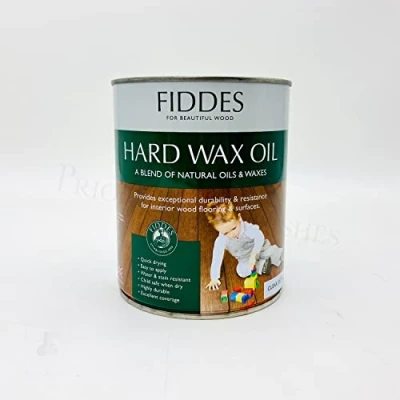 Image of Fiddes Hard Wax Oil Clear Satin for Floors, Doors &amp; Furniture 1L